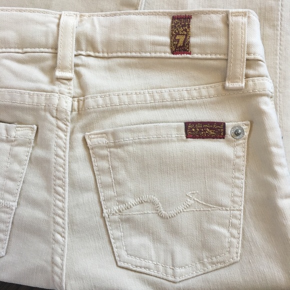 7 for all mankind Girl Cropped Jeans size 6 - Picture 4 of 7